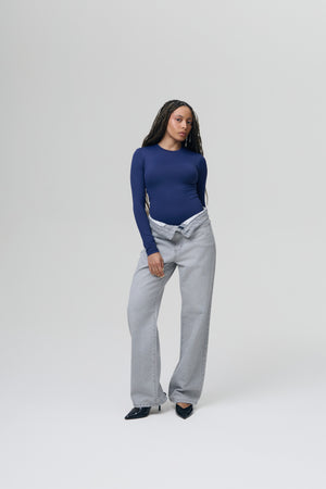 Manga Longa Crew Neck