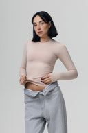 Manga Longa Crew Neck
