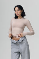 Manga Longa Crew Neck