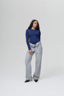 Manga Longa Crew Neck