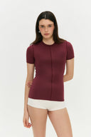 Blusa Manga Curta Invertida