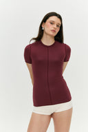 Blusa Manga Curta Invertida