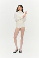 Blusa Manga Longa Gola Invertida