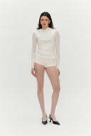 Blusa Manga Longa Capuz Invertida