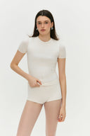 Blusa Manga Curta Invertida